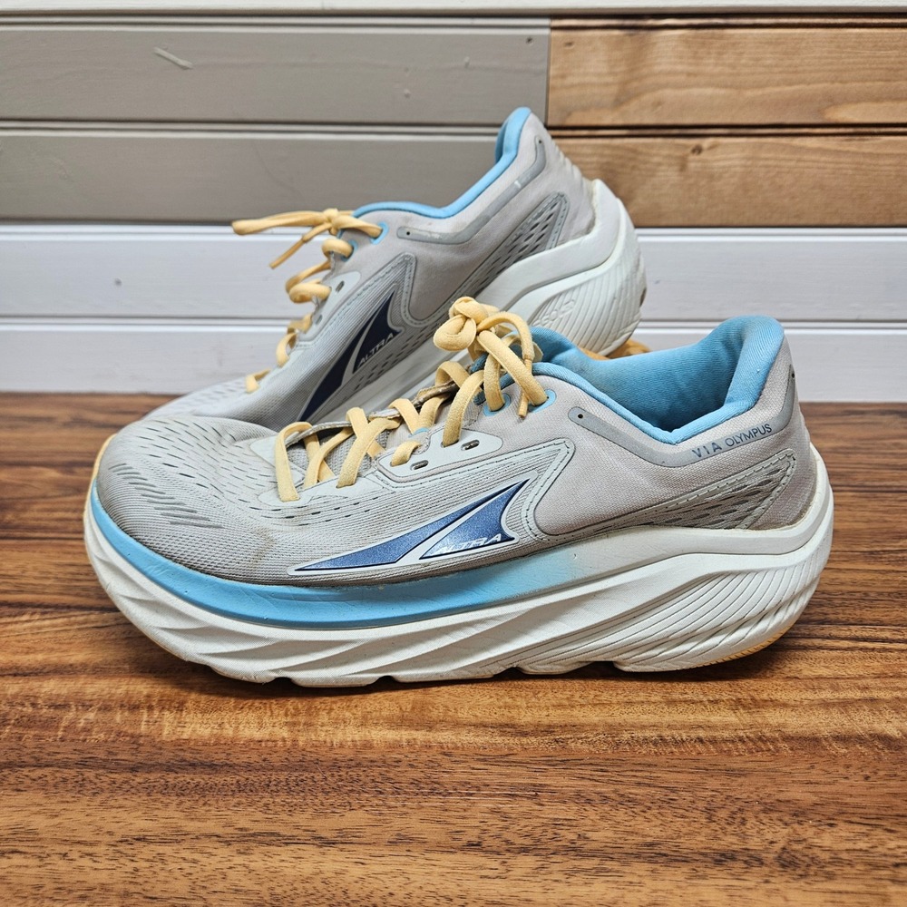 Altra VIA Olympus Womens 9 Running Shoes Gray Blue AL0A82CR224 Max Cushion